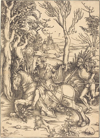 Le chevalier à cheval et le lansquenet - Albrecht Dürer